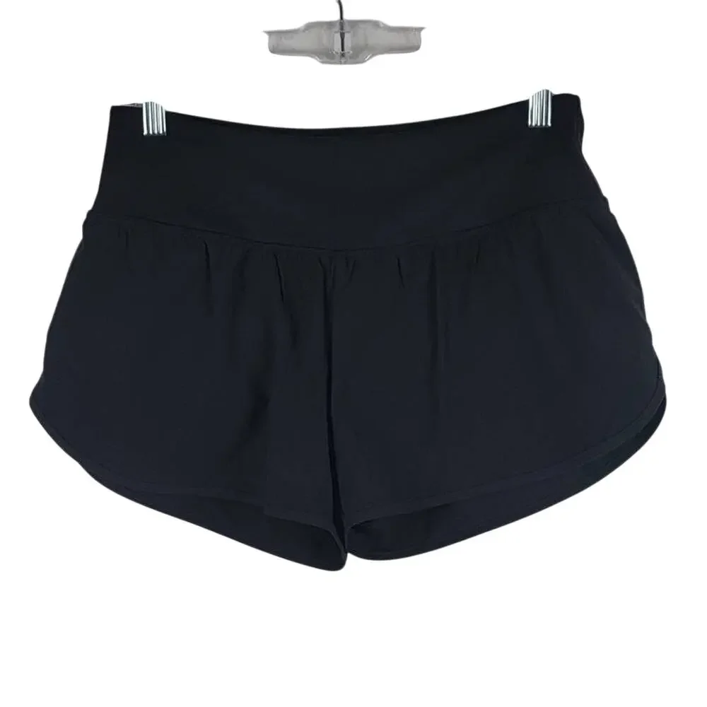 Zyia Active Trainer Black Athletic Hiking Running Workout Shorts Medium